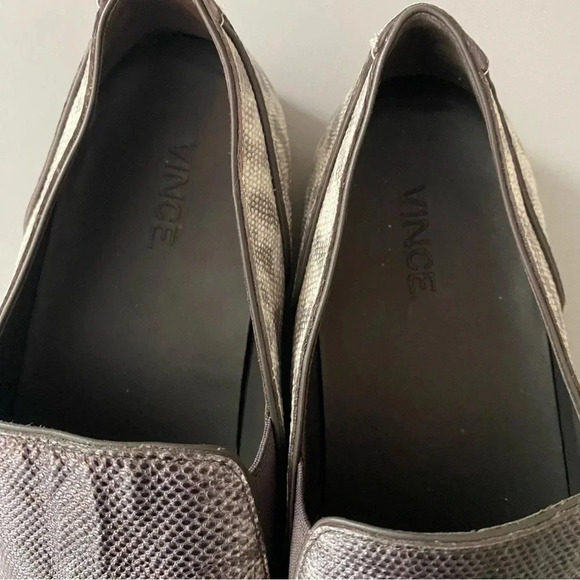 Vince Rare Lizard Leather Slip-On Loafer Size 8 - Picture 3 of 6
